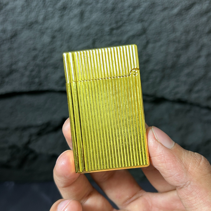 Vertical Striped Chrome Lighter