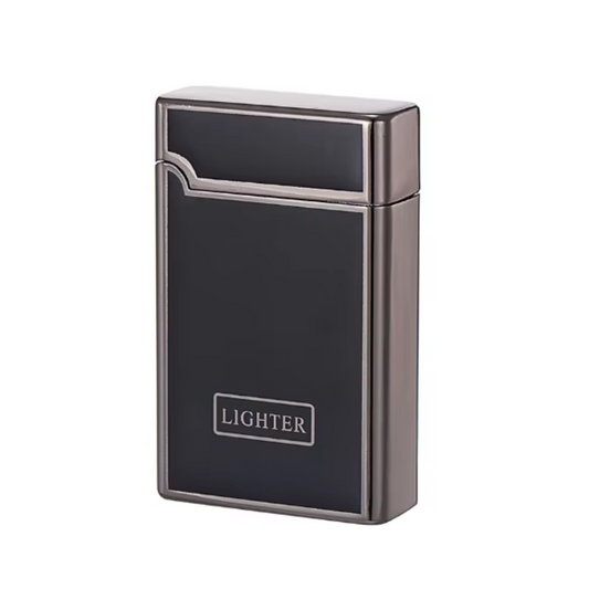 Black Glossy Red Flame Lighter