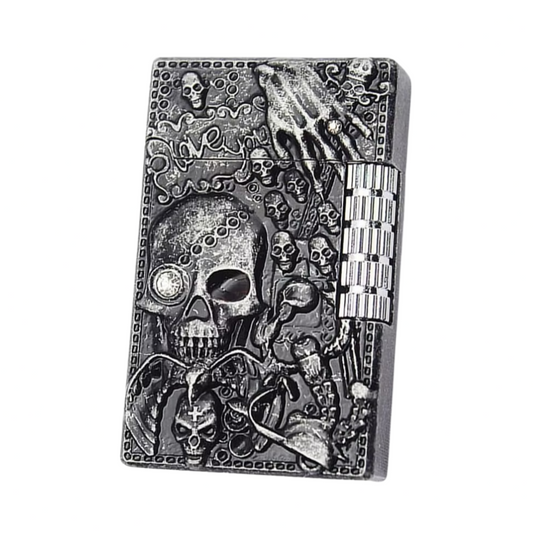 Engraved Skull Lighter