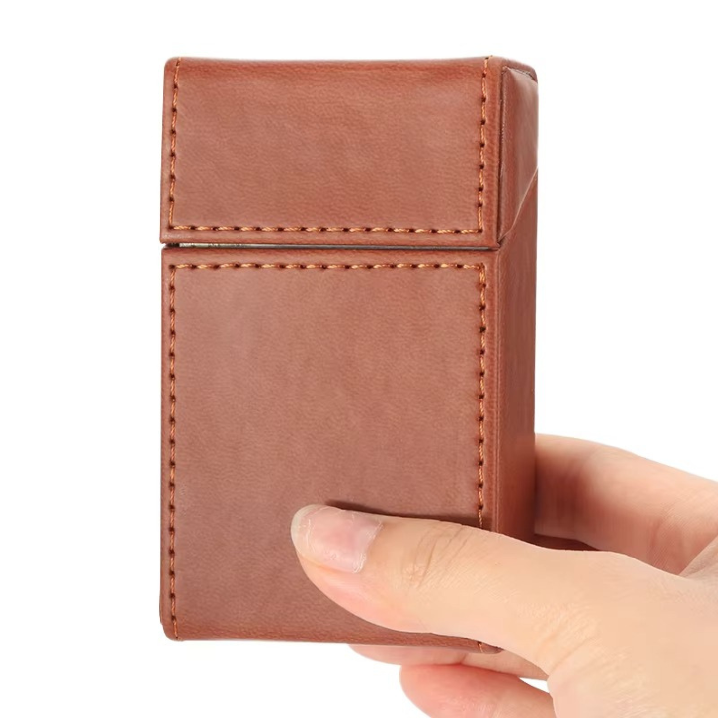 Leather Magnetic Cigarette Case