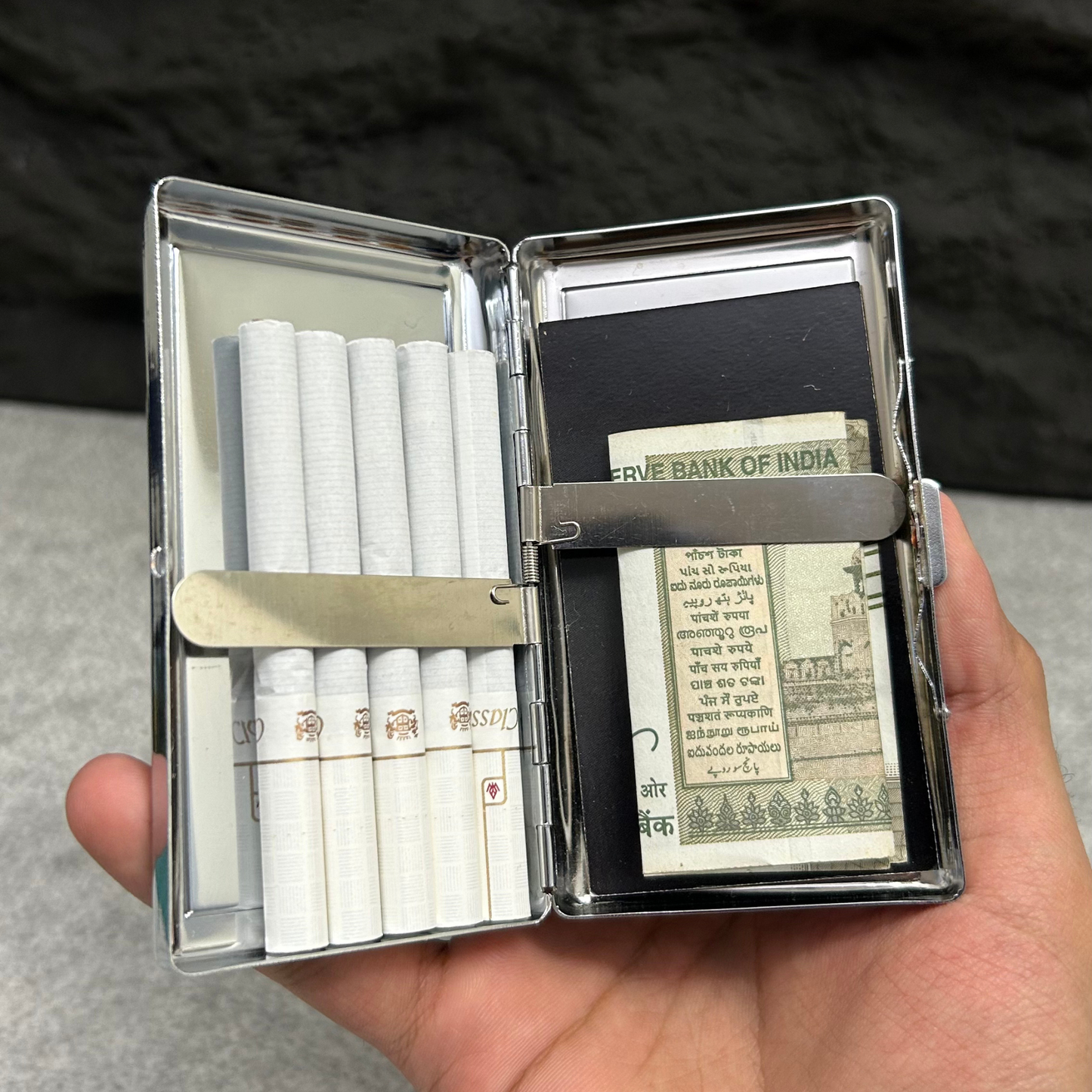 Carbon Metal Cigarette Case