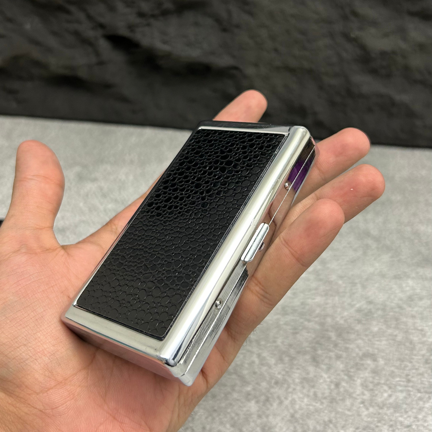 Carbon Metal Cigarette Case