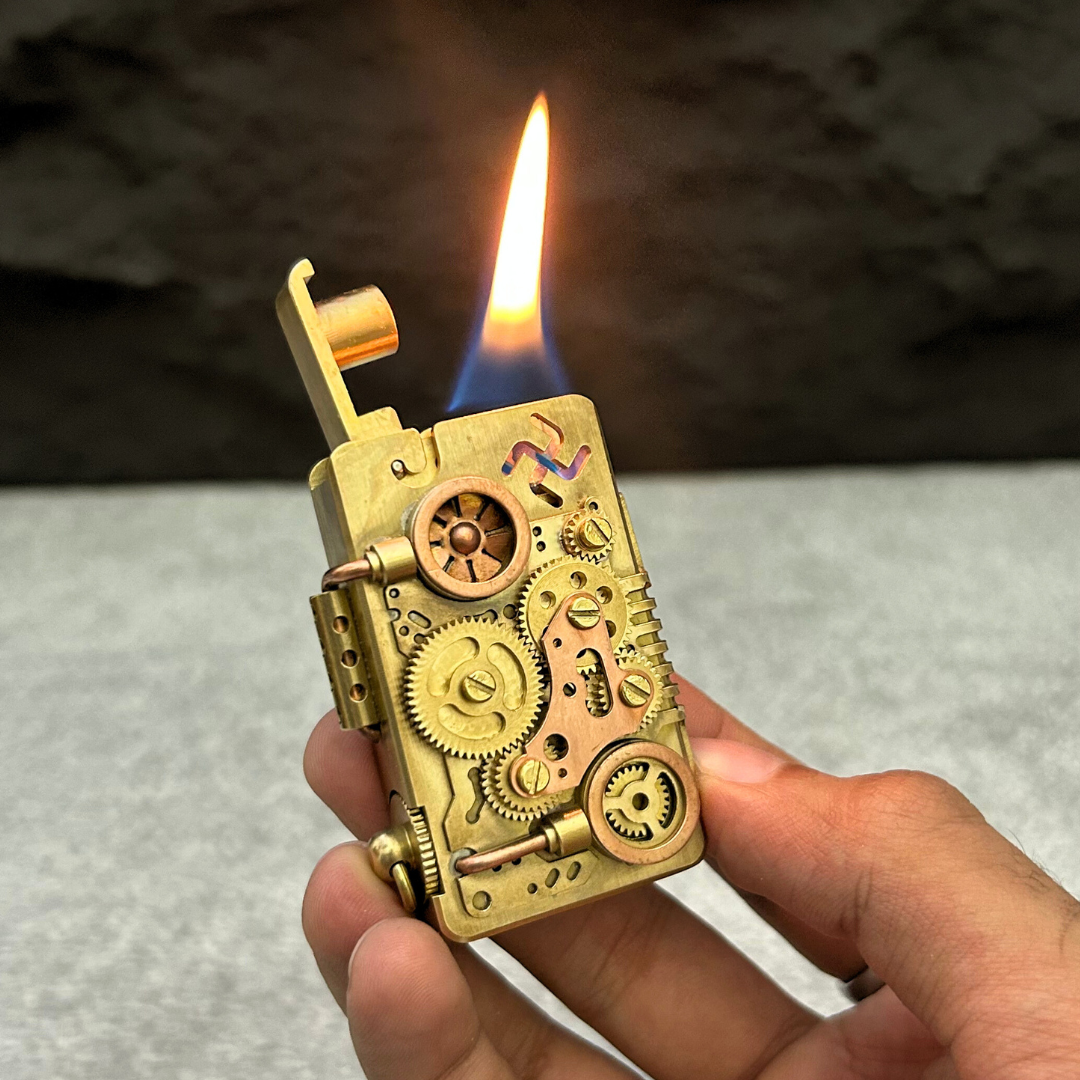 Steampunk Gearworks Lighter (Note: ₹1000 advance payment will be collected for Cash on Delivery orders before dispatch)