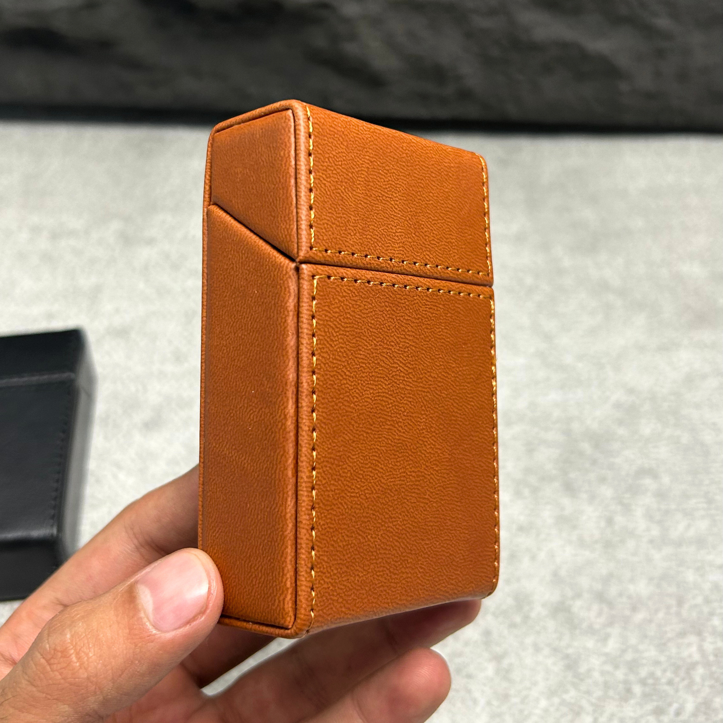 Leather Magnetic Cigarette Case