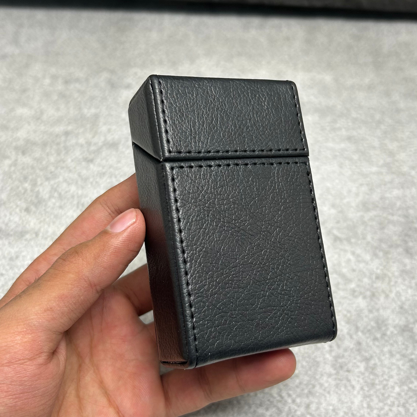 Leather Magnetic Cigarette Case