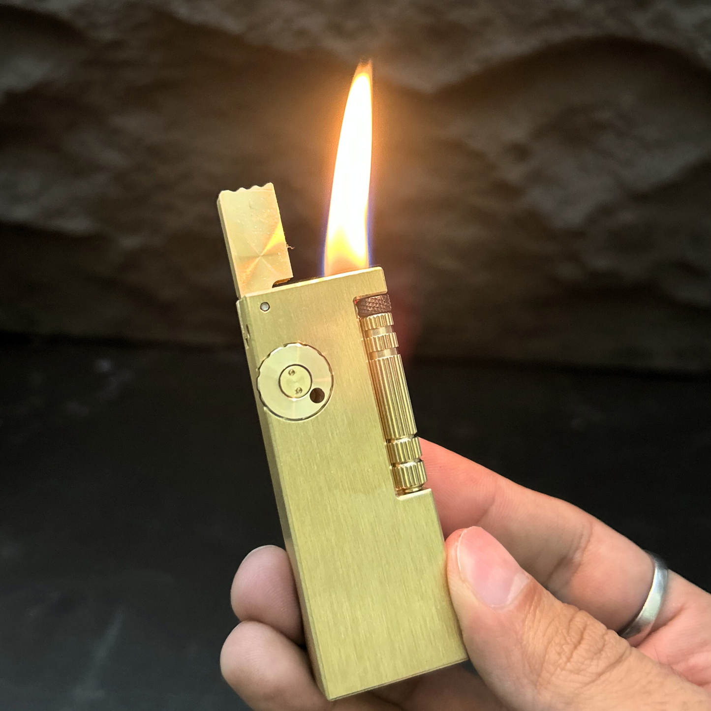 Golden Monolith Lighter