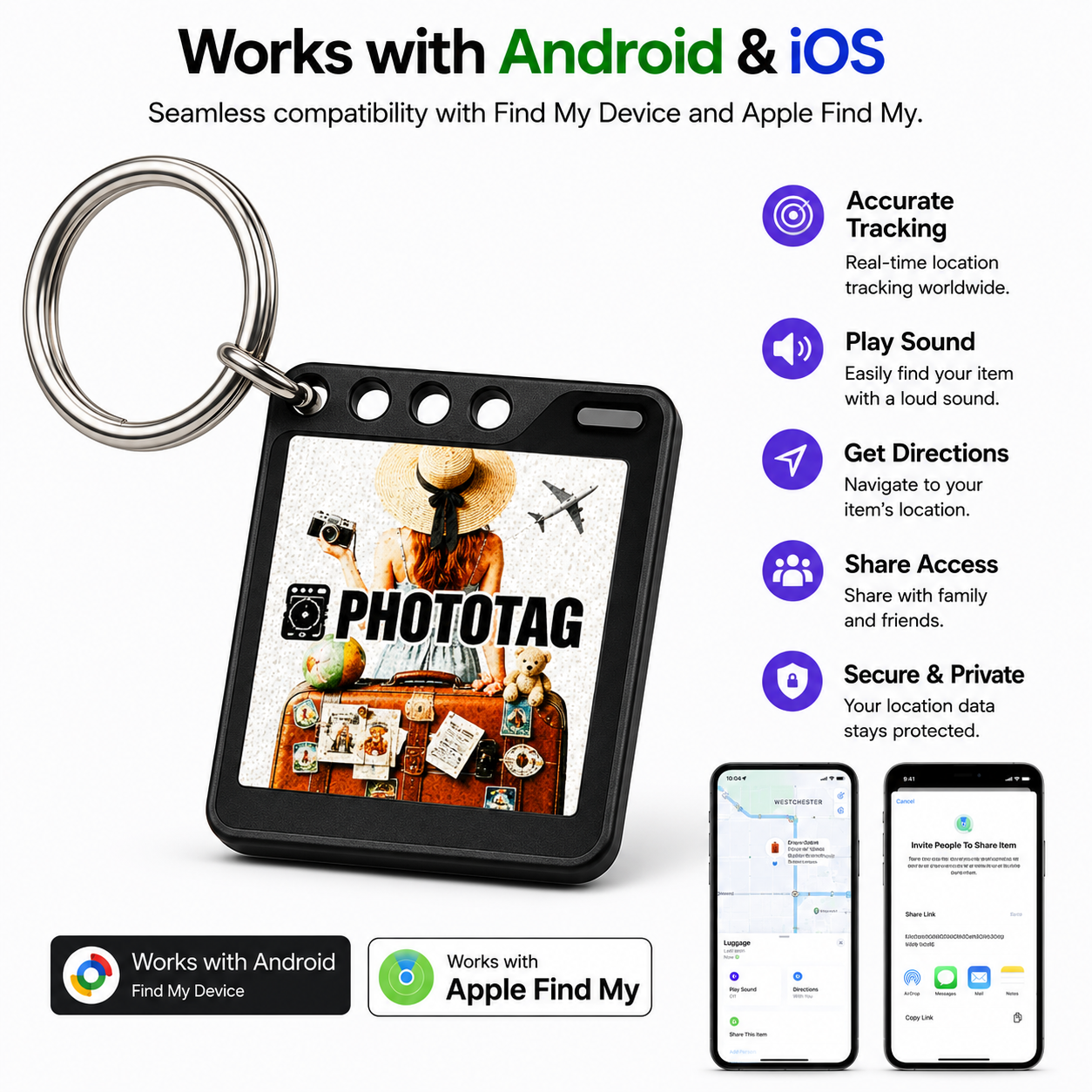 GPS PhotoTag Keychain
