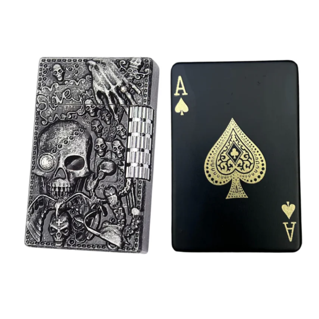 Green Flame Ace & Engraved Skull Combo (PREPAID ONLY)