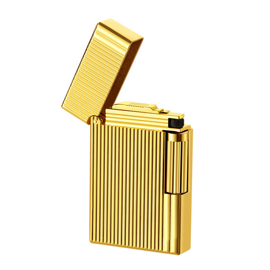 Vertical Striped Chrome Lighter
