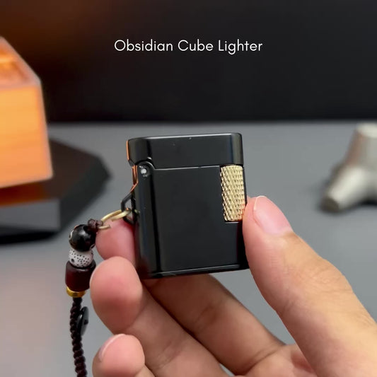 Obsidian Cube Lighter